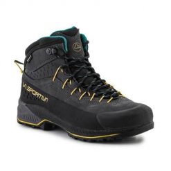 Buty trekkingowe męskie La Sportiva Tx4 Evo Mid Gtx. Czarne buty trekkingowe La Sportiva, bez wzorów, z materiału, za kostkę, bez zapięcia. Za 884.45 zł.