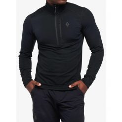Bluza termoaktywna męska Black Diamond Coefficient LT Quarter Zip Pullover. Czarne bielizna termoaktywna Black Diamond, na zimę, m, bez wzorów, bez ramiączek, narciarskie. Za 450.99 zł.