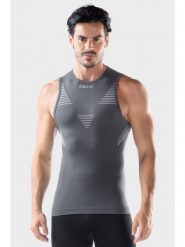 Iron-ic Top funkcyjny "IRON-IC 4.0 KINETIK" w kolorze szarym rozmiar: L/XL. Szare t-shirty sportowe Iron-ic, bez wzorów, z materiału, bez ramiączek, outdoorowe. Za 96.14 zł.