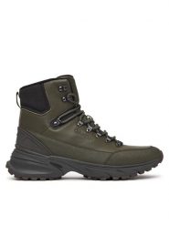 Calvin Klein Trzewiki Hike Runner Mid Laceup Lth HM0HM02323 Zielony. Zielone botki sznurowane CALVIN KLEIN, bez wzorów, ze skóry, bez obcasa, bez zapięcia. Za 699.99 zł.
