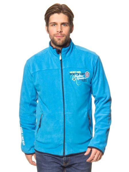 Vent du Cap Kurtka polarowa w kolorze turkusowym rozmiar: XL. Niebieskie kurtki Vent du Cap, xl, z aplikacjami, z polaru, bez kaptura. Za 119.95 zł.