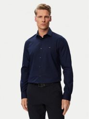 Tommy Hilfiger Koszula MW0MW43749 Granatowy Regular Fit. Niebieskie koszule Tommy Hilfiger, m, bez wzorów, z bawełny, bez kołnierzyka, bez ramiączek. Za 329.99 zł.