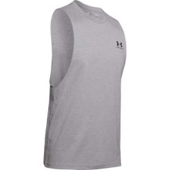 Bezrękawnik Under Armour Ua Left Chest Cut Off Tank Dorośli. Szare kamizelki sportowe Under Armour, s, bez wzorów, z bawełny, bez kaptura. Za 212.99 zł.