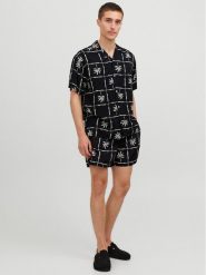 Jack&Jones Koszula Jorluke 12255727 Czarny Relaxed Fit. Czarne koszule Jack&Jones, l, bez wzorów, z wiskozy, bez kołnierzyka, bez ramiączek. Za 79.99 zł.