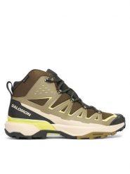 Salomon Trekkingi X Ultra 360 Edge Mid Gtx L49098600 Zielony. Zielone botki sznurowane Salomon, bez wzorów, z materiału, bez zapięcia. Za 729.99 zł.