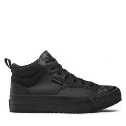 Trzewiki Converse. Czarne botki sznurowane Converse, bez wzorów, bez obcasa, bez zapięcia. Za 329.99 zł.
