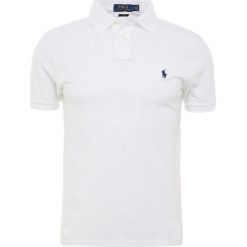 Polo Ralph Lauren SLIM FIT Koszulka polo white. Białe koszulki polo sportowe marki Polo Ralph Lauren, z bawełny, polo. Za 389.00 zł.