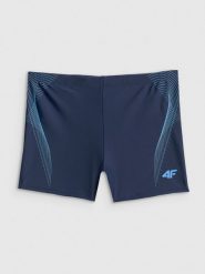 4F Kąpielówki męskie - granatowe L. Niebieskie kąpielówki 4F, l, bez wzorów, z materiału. Za 69.99 zł.