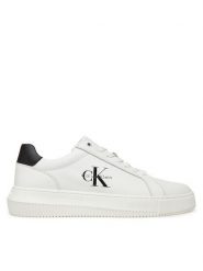Calvin Klein Jeans Sneakersy YM0YM01317 Biały. Białe buty sportowe casual Calvin Klein Jeans, bez wzorów, z jeansu, bez zapięcia. Za 569.99 zł.