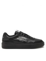 Iceberg Sneakersy IU1701 Czarny. Czarne buty sportowe casual ICEBERG, bez wzorów, ze skóry, bez zapięcia. Za 1,499.00 zł.