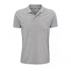 Męska Koszulka Polo Planet Melange. Szare koszulki polo SOL'S, l, bez wzorów, bez kołnierzyka, bez ramiączek. Za 79.99 zł.