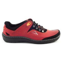 Olivier Buty Trekkingowe 268 Czerwone. Czerwone trekkingi bez wzorów, z jeansu, bez zapięcia. Za 319.69 zł.