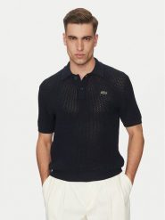 Lacoste Sweter AH9724 Granatowy Regular Fit. Niebieskie swetry rozpinane LACOSTE, m, bez wzorów, z syntetyku, bez kołnierzyka, bez ramiączek. Za 489.99 zł.