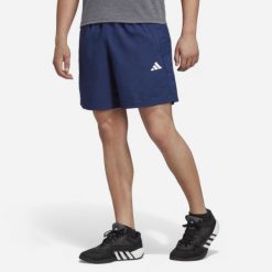 Spodenki fitness cardio męskie ADIDAS. Krótkie spodenki sportowe Adidas, m, bez wzorów, z materiału. Za 99.99 zł.