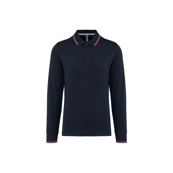 Koszulka polo pique z długim rękawem Kariban. Czerwone bluzki z długim rękawem KARIBAN, m, bez wzorów, bez kołnierzyka, bez ramiączek. Za 184.50 zł.