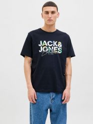 Jack & Jones Koszulka "Jjgeplas" w kolorze granatowym rozmiar: L. Niebieskie bezrękawniki Jack & Jones, l, bez wzorów, z bawełny, bez kołnierzyka, bez ramiączek. Za 43.99 zł.