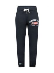 Geographical Norway Spodnie dresowe "Mhagen" w kolorze granatowym rozmiar: S. Niebieskie spodnie treningowe długie Geographical Norway, s, bez wzorów, z dresówki. Za 83.22 zł.