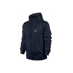 Bluza sportowa męska Nike Club. Czarne bluzy z kapturem Nike, m, bez wzorów, z kapturem. Za 221.40 zł.
