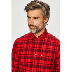 Tommy Hilfiger - Koszula. Czerwone koszule Tommy Hilfiger, m, bez wzorów, z bawełny, bez kołnierzyka, bez ramiączek. W wyprzedaży za 319.90 zł.
