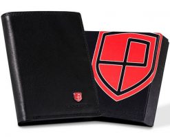 Portfel skórzany Peterson PTN MR-15-CN czarny. Czarne portfele Peterson, bez wzorów, ze skóry. Za 77.99 zł.