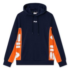 Męska bluza Fila FIA MEN THAYER hoody 687705-A487. Niebieskie bluzy z kapturem Fila, l, bez wzorów, z bawełny, z kapturem. Za 159.00 zł.