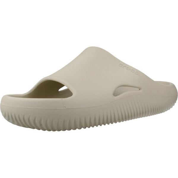 Sandały CROCS MELLOW RECOVERY SLIDE Beżowy. Brązowe sandały Crocs, z materiału, bez zapięcia. Za 199.99 zł.
