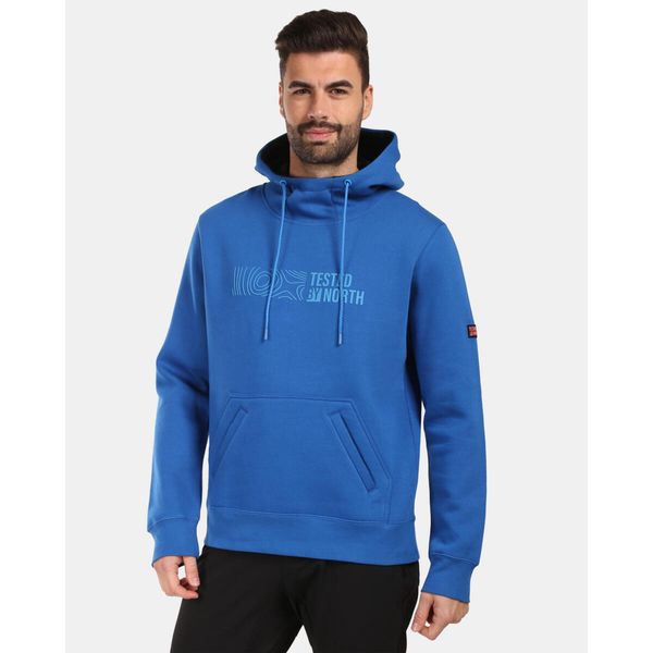 Męska bawełniana bluza z kapturem Kilpi NORTHEN-M. Niebieskie bluzy z kapturem Kilpi, m, bez wzorów, z bawełny, z kapturem. Za 318.77 zł.