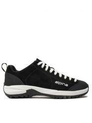 Alpina Trekkingi Diamond 636H-1 Czarny. Czarne buty trekkingowe Alpina, bez wzorów, ze skóry, bez zapięcia. Za 269.99 zł.