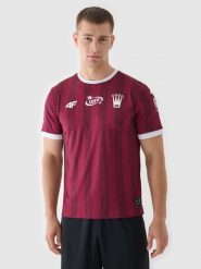 4F Koszulka klubowa wyjazdowa z sezonu 2024/25 męska 4F x Korona Kielce - multikolor XL. Fioletowe t-shirty 4F, m, bez wzorów, z dzianiny, bez kołnierzyka, bez ramiączek. Za 249.99 zł.
