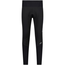 Legginsy CMP. Czarne legginsy długie sportowe CMP, l, bez wzorów, z materiału, na fitness i siłownię. Za 340.05 zł.