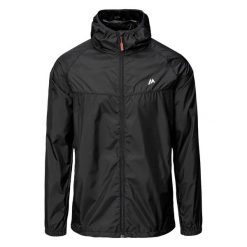 Lekka Kurtka Męska Jeffrey. Czarne kurtki MARTES ESSENTIALS, m, bez wzorów, z materiału, z kapturem. Za 113.99 zł.