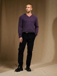 Perfect Cashmere Kaszmirowy sweter "Alexander" w kolorze fioletowym rozmiar: L. Różowe swetry nierozpinane Perfect Cashmere, l, bez wzorów, z kaszmiru, bez kołnierzyka, bez ramiączek. Za 413.99 zł.