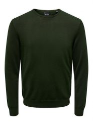 ONLY & SONS Sweter "Wyler" w kolorze zielonym rozmiar: S. Zielone swetry nierozpinane Only & Sons, s, bez wzorów, z włókna, bez kołnierzyka, bez ramiączek. Za 48.62 zł.