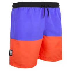 Męskie kąpielówki z wzorem wysokiej jakości nadruk. Brązowe kąpielówki GUGGEN MOUNTAIN, m, bez wzorów, z materiału, sportowe. W wyprzedaży za 169.04 zł.
