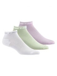 Craft Skarpety sportowe (3 pary) w kolorze biało-jasnoróżowo-zielonym rozmiar: 34-36. Białe skarpetki sportowe Craft, bez wzorów. Za 43.99 zł.