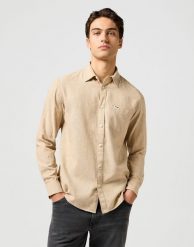 MESKA KOSZULA WRANGLER 1 PKT SHIRT TIMBERWOLF 112362754. Koszule Wrangler, xxl, bez wzorów, bez kołnierzyka, bez ramiączek. Za 149.99 zł.