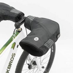 Ocieplacze na kierownicę, osłony na ręce, rękawiczki ROCKBROS 3M Thinsulate. Czarne rękawiczki ROCKBROS, na zimę, z aplikacjami, z bawełny. Za 149.99 zł.