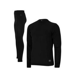 Męski Zestaw Termiczny Heatkeeper Basic Bezszwowy. Czarne bielizna termoaktywna HEAT KEEPER, na zimę, m, bez wzorów, z elastanu, bez ramiączek, narciarskie. W wyprzedaży za 156.02 zł.