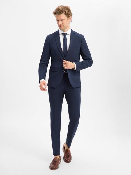 Mc Earl Garnitur Mężczyźni Slim Fit niebieski, 46. Niebieskie garnitury Mc Earl, do pracy, m, bez wzorów. Za 749.95 zł.