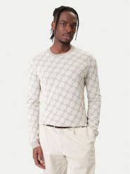 JOOP! Sweter 13Ravorono 10100436 30102137 Écru Regular Fit. Swetry rozpinane JOOP!, l, bez wzorów, z bawełny, bez kołnierzyka, bez ramiączek. Za 659.99 zł.