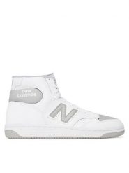 New Balance Sneakersy BB480SCD Biały. Białe buty sportowe casual New Balance, bez wzorów, ze skóry, bez zapięcia. Za 306.72 zł.