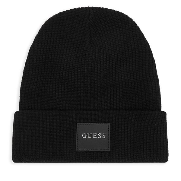 Czapka Guess. Szare czapki zimowe Guess, z aplikacjami. Za 194.99 zł.