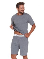 Doctor Nap Piżama w kolorze szarym rozmiar: XL. Szare piżamy Doctor Nap, xl, bez wzorów, z bawełny, bez ramiączek. Za 122.67 zł.