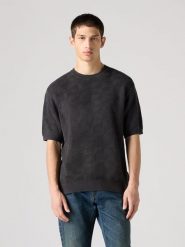 Levi's Koszulka dzianinowa w kolorze czarnym rozmiar: M. Czarne bezrękawniki Levi's®, m, bez wzorów, z bawełny, bez kołnierzyka, bez ramiączek. Za 110.81 zł.