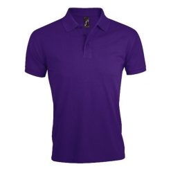 Męska Koszulka Polo Prime. Fioletowe koszulki polo SOL'S, l, bez wzorów, bez kołnierzyka, bez ramiączek, do biegania. Za 84.99 zł.