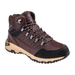 Buty Męskie Średnia Wysokość Leknes. Brązowe buty turystyczne Hi-tec, bez wzorów, z gumy, bez zapięcia, trekkingowe. Za 604.02 zł.