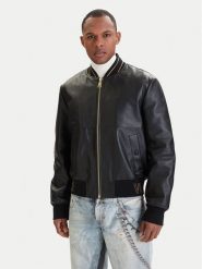 Versace Jeans Couture Kurtka skórzana 80GAVP06 CPPS3 Czarny Regular Fit. Czarne kurtki Versace Jeans Couture, m, bez wzorów, z jeansu, bez kaptura. Za 3,079.00 zł.