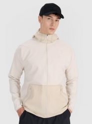 4F Bluza treningowa rozpinana z kapturem męska 4F x Robert Lewandowski - biała XXL. Białe bluzy z kapturem 4F, m, bez wzorów, z dzianiny, z kapturem. Za 269.99 zł.