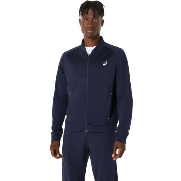 Kurtka z dresu Asics Warm-Up. Niebieskie kurtki ASICS, s, bez wzorów, z dresówki, bez kaptura. Za 268.25 zł.