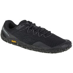 Buty do biegania męskie Merrell Vapor Glove 6. Czarne buty do biegania Merrell, bez wzorów, z gumy, bez zapięcia, do biegania. Za 449.99 zł.
